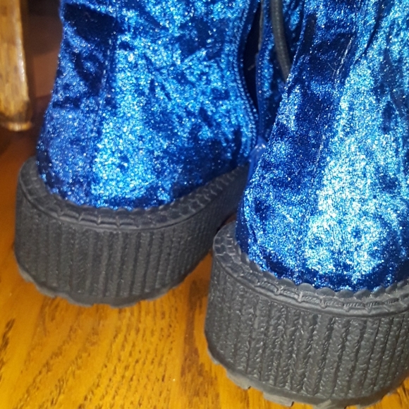 SALE Katy Perry blue boots 6.5 - Picture 4 of 7